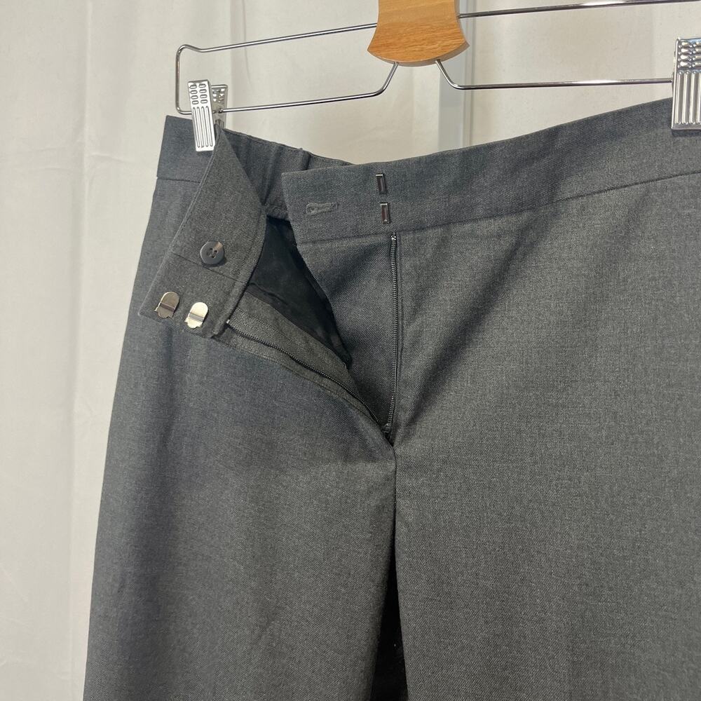 ANN TAYLOR Ankle Pants Bi Stretch High Rise Flat Front Zip Fly Heather Gray 6 - Picture 8 of 10